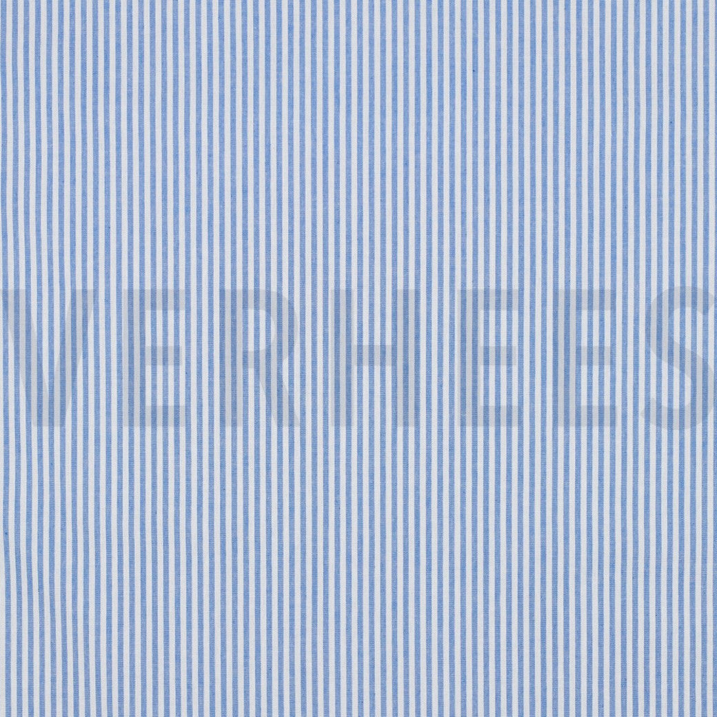 Verhees - Yarn Dyed Stripes 3 mm - Sky Blue 02510.023
