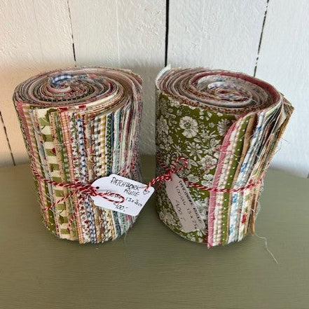 Fabric package in blue colors