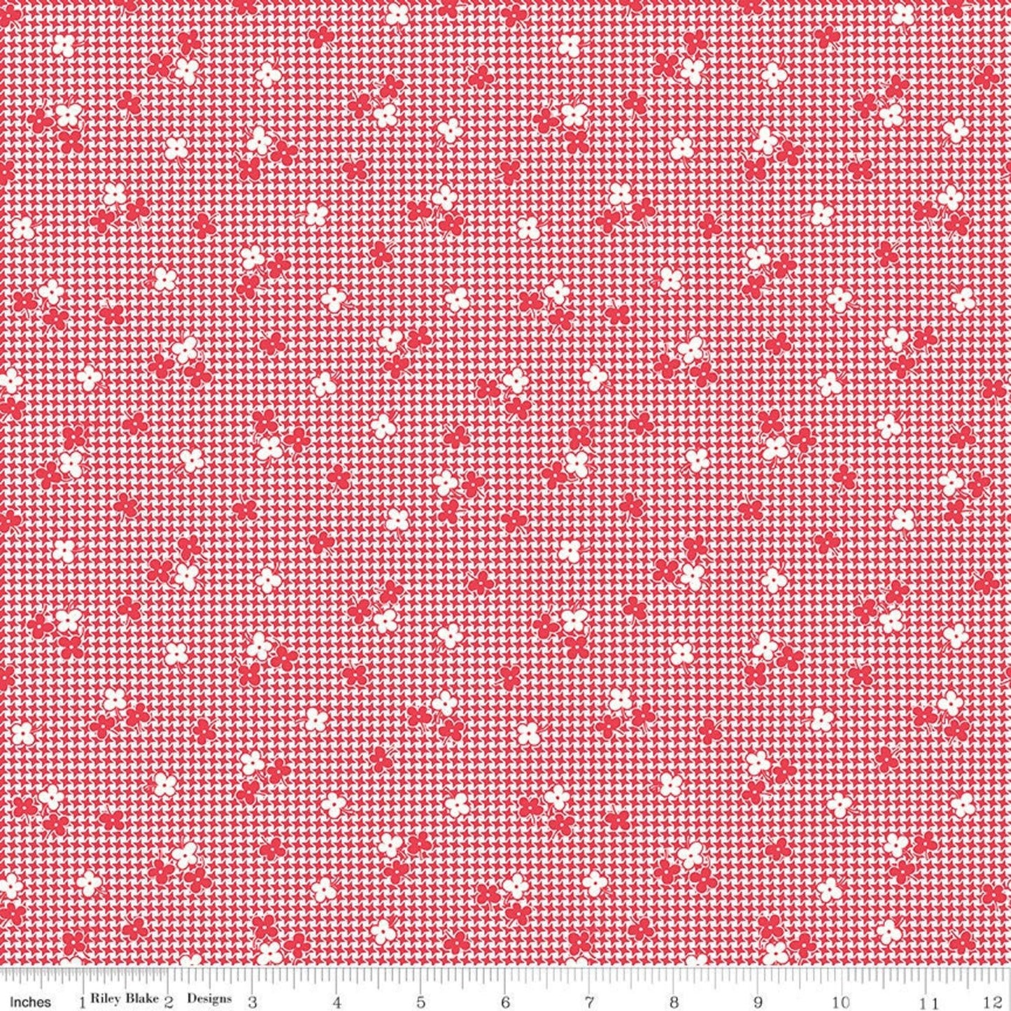 Riley Blake - Stitch Houndstooth Cayenne - C10934