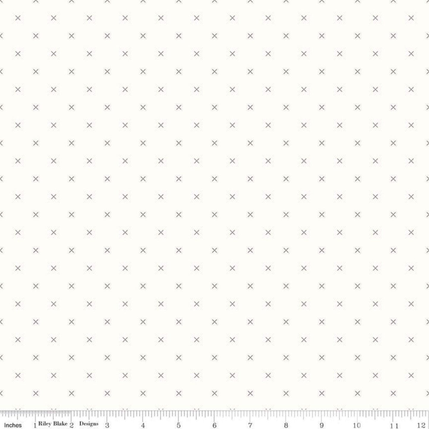 Riley Blake - Bee Backgrounds Cross Stitch Gray - C6381