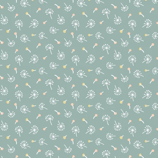 Woodland Songbirds - Dandelion Fluffs Teal