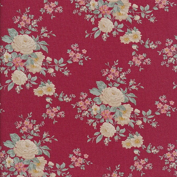 Tilda - Merry Little Christmas Carol Burgundy - 100622