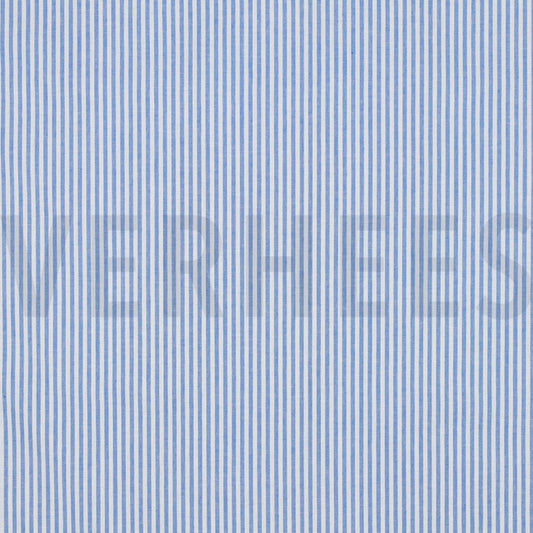 Verhees - Yarn Dyed Stripes 3 mm - Sky Blue 02510.023
