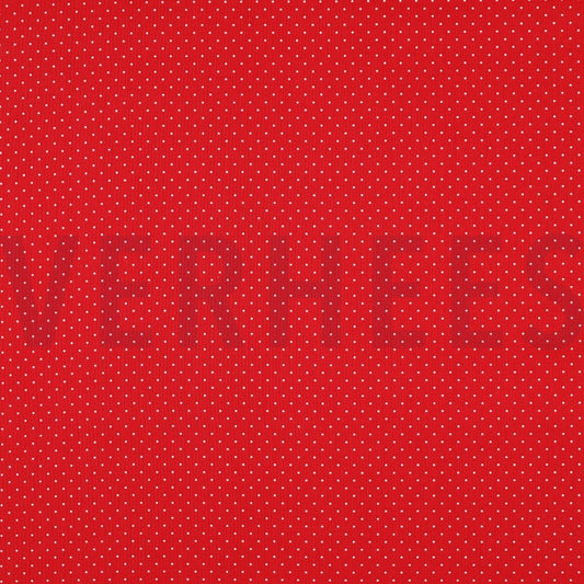 Verhees - Poplin Petit Dots - Red 04948.004