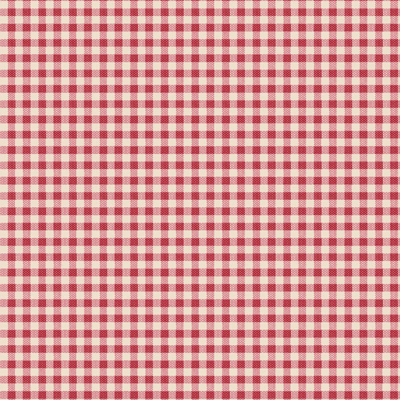 Tilda Creating Memories - Gingham (2,5 x 2,5 mm) - Red 160087