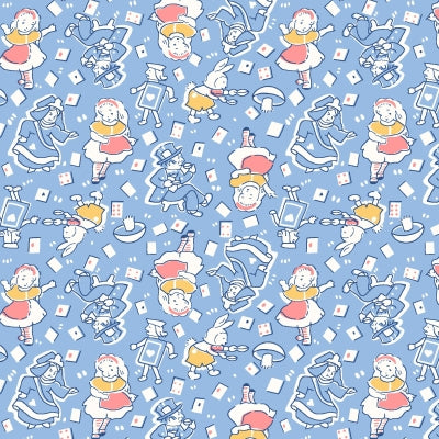 Maywood Studio - Story Time Alice in Wonderland Blue - MAS9805-B