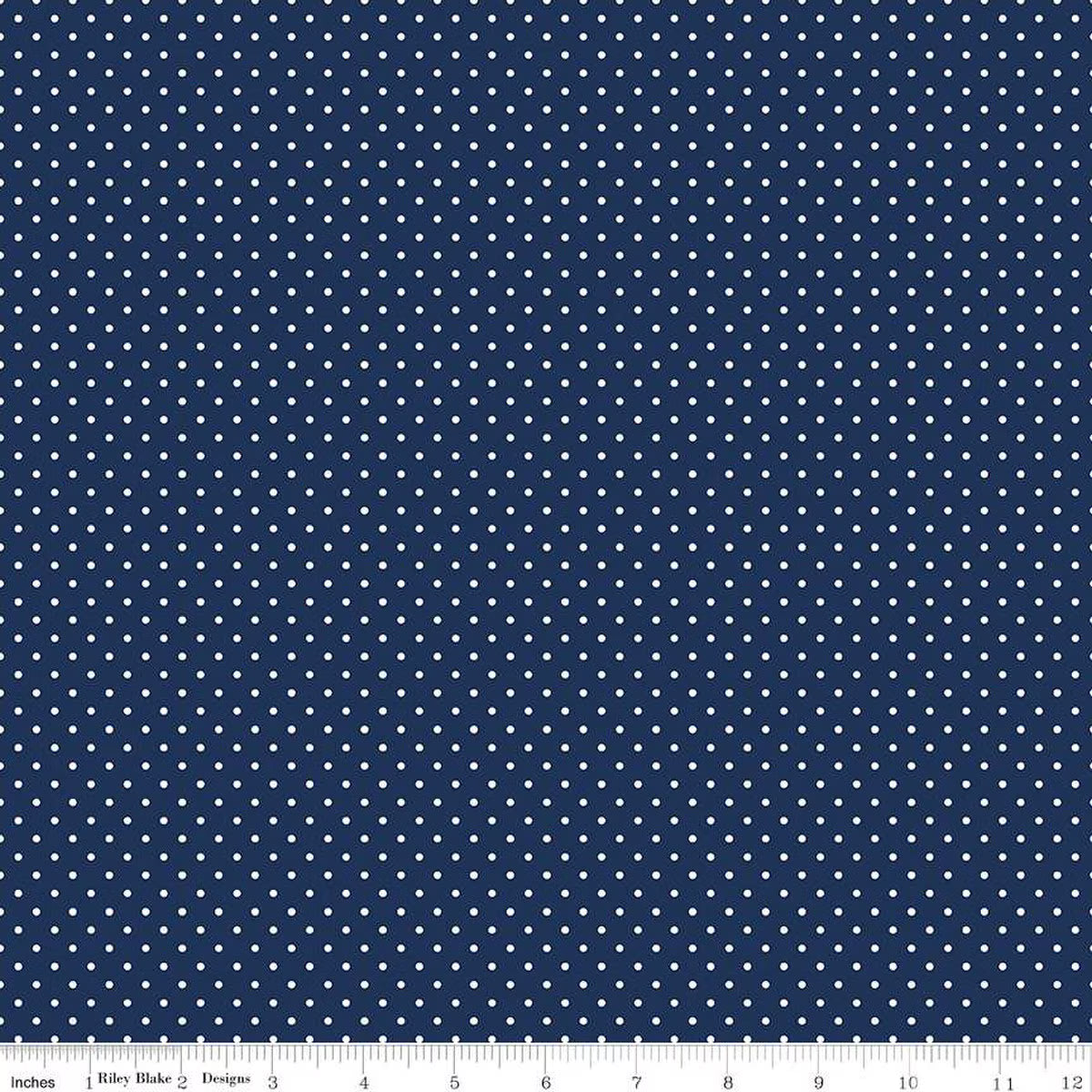 Riley Blake - Swiss Dot Navy - C670-21