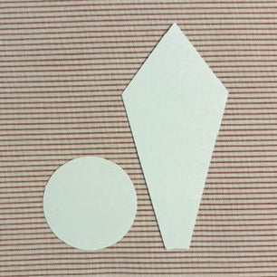 Hexagonal cardboard templates 2.5 cm / I-5
