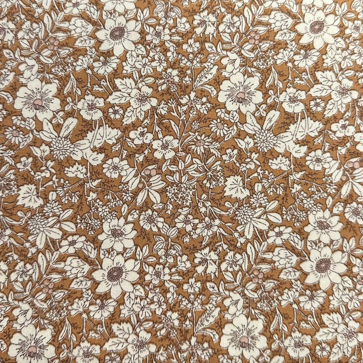 Rose & Hubble - Cotton Poplin Florals Brown