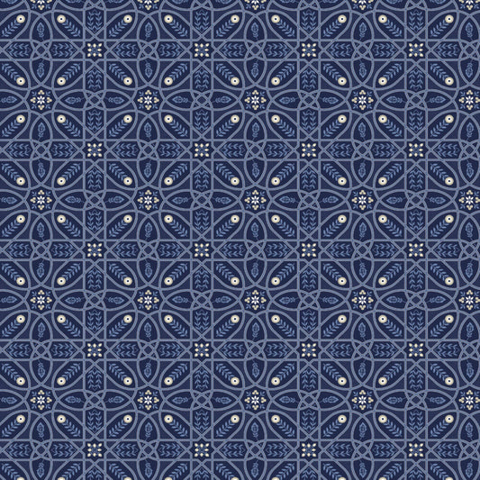 Willian Morris - Wandle Brophy Trellis Blue - PWWM046-BLUE