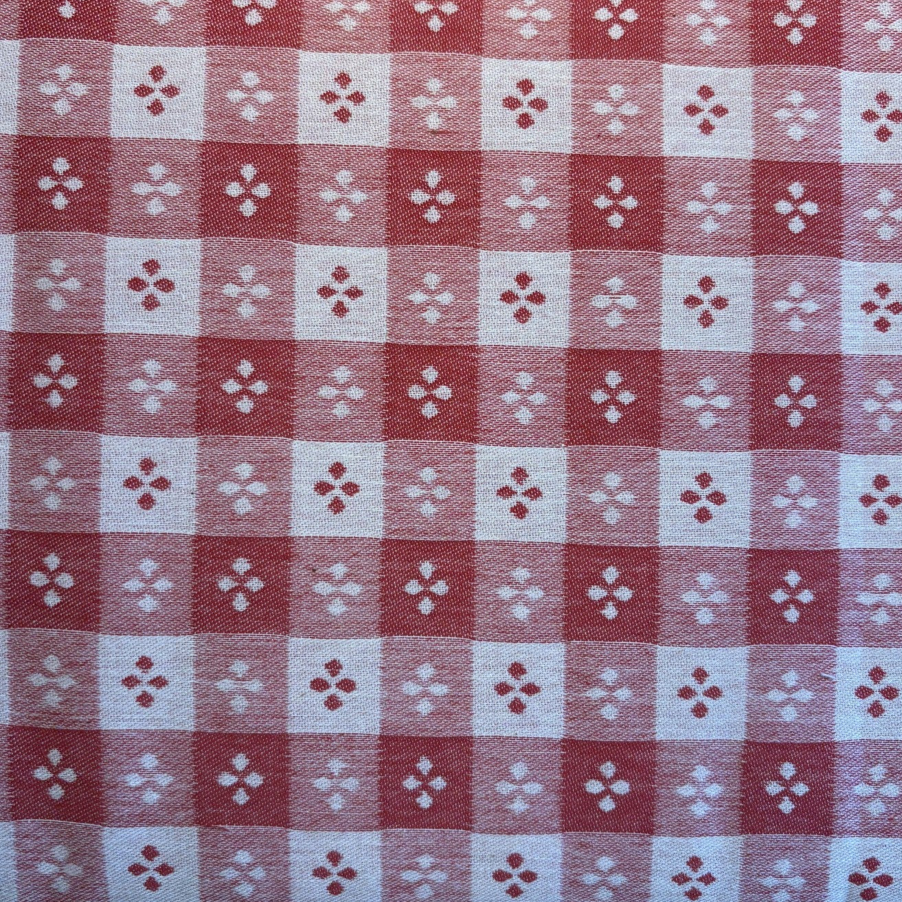 Striped Cotton - Red / White