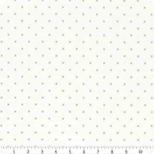 Riley Blake - Bee Cross Stitch White Pebble -  C747