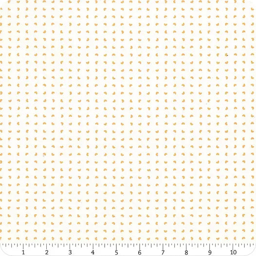 Felicity Basics - Ivory and Orange Beans Yardage - 600034