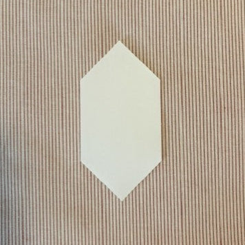 Flad 6-kantet papskabeloner 3,5 x 5 cm R-2