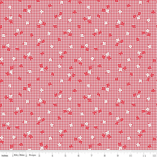 Riley Blake - Stitch Houndstooth Cayenne - C10934