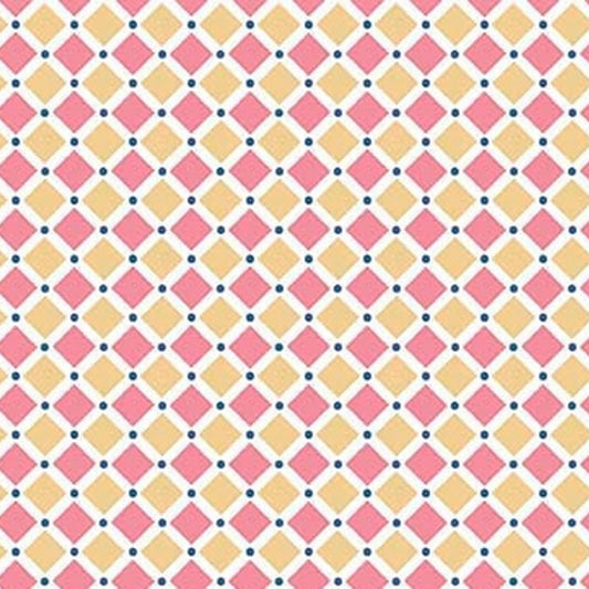Riley Blake - Cozy Christmas Square Pink - C5366
