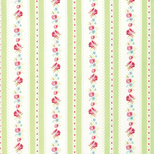 Free Spirit - Tanya Whelan Lola Garden Ticking - PWTW107 Green