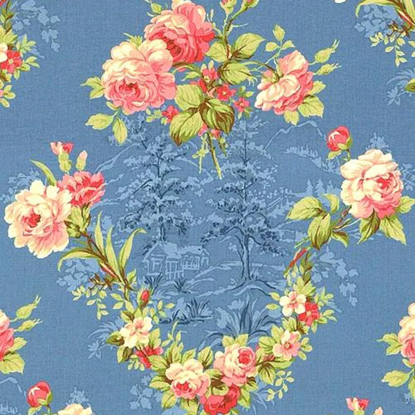 RJR Robyn Randolph Faded Splendor - Rose Hill Lane Cadet Blue - R2046-002