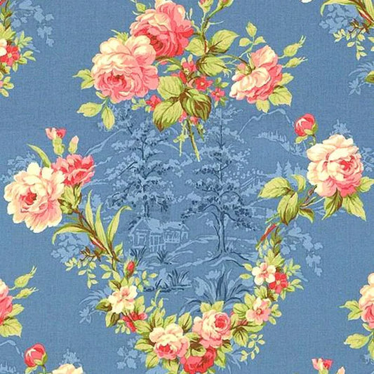RJR Robyn Randolph Faded Splendor - Rose Hill Lane Cadet Blue - R2046-002