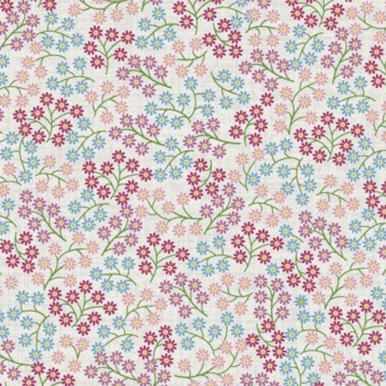 Flower & Vine - Cream Small Scattered Flowers - 9888-E