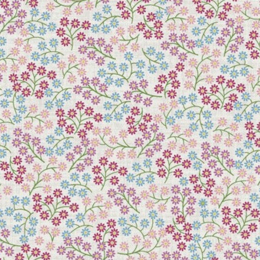 Flower & Vine - Cream Small Scattered Flowers - 9888-E