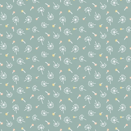 Woodland Songbirds - Dandelion Fluffs Teal
